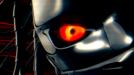 el bucle de la cabeza de cyborg vj