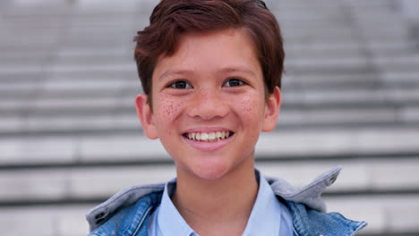 Face,-portrait-and-kid-with-smile-outdoor