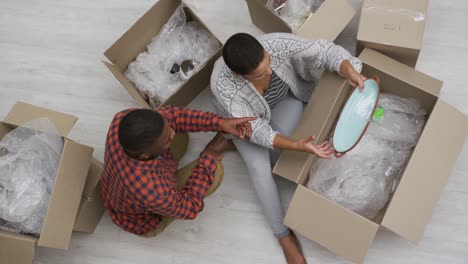 couple moving in to a new home