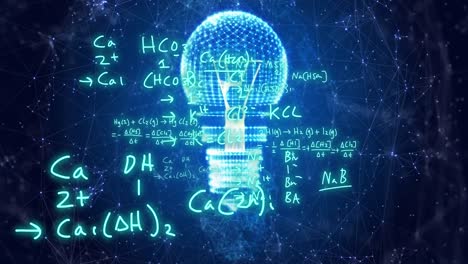 Animación-De-Bombilla-Y-Procesamiento-De-Datos-Matemáticos.