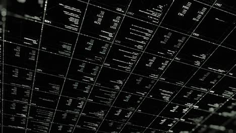 digital data grid interface