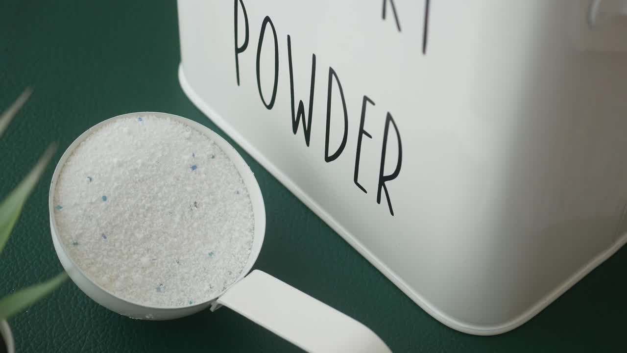 Laundry Detergent Powder in Measuring Scoop