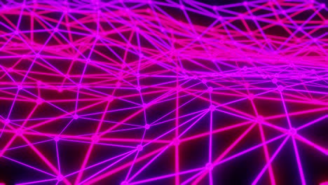 animación de red de renderización en 3d