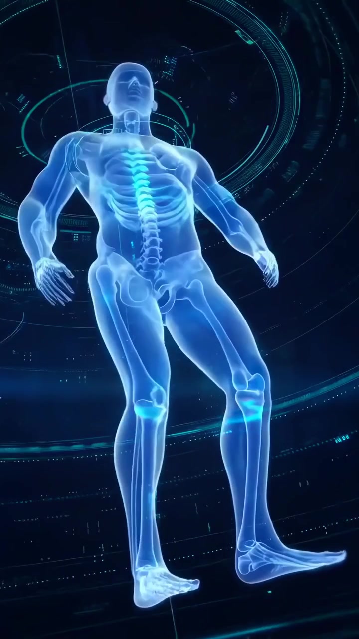 Digital Human Anatomy with Highlighted Pain and Repair Process