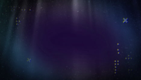 animation of shapes and light trails on black background