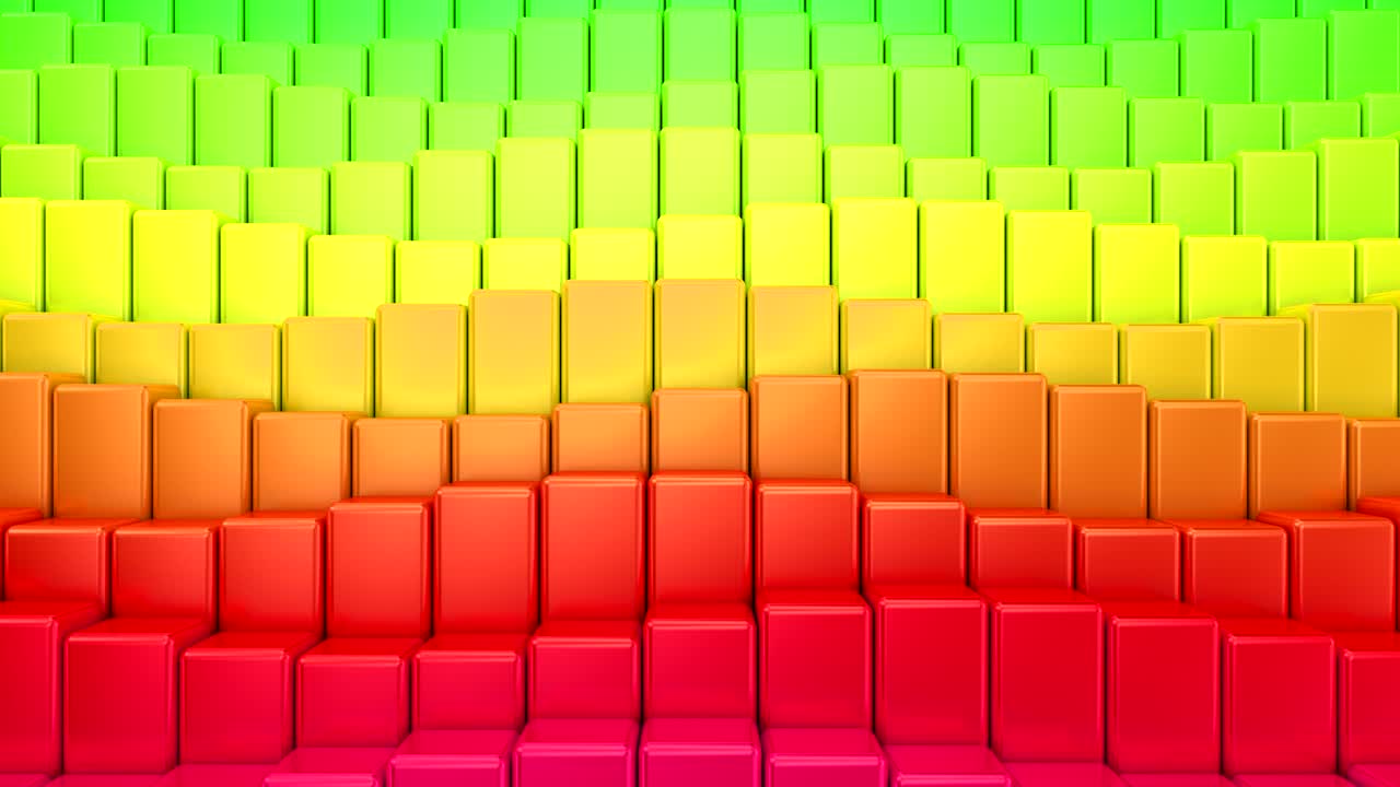 las cajas forman una onda