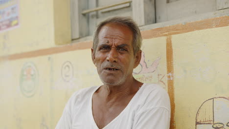 portraits of an elderly indian man