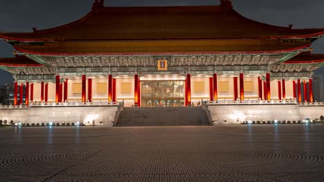 zoom in hyperlapse of an impressive traditional temple in china