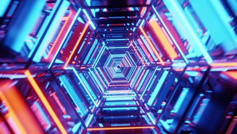 túnel en nave espacial, tecnología y concepto futurista