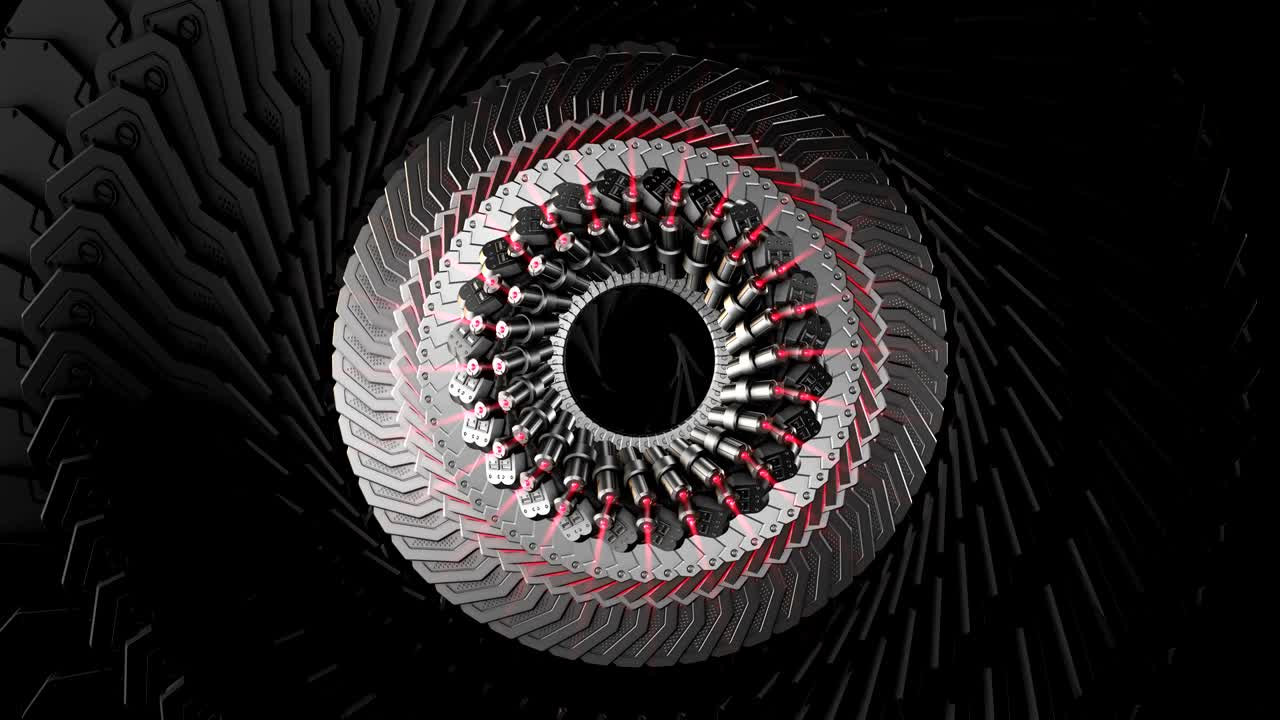 ilustración 3d de la tecnología futura, antecedentes del concepto de seguridad.