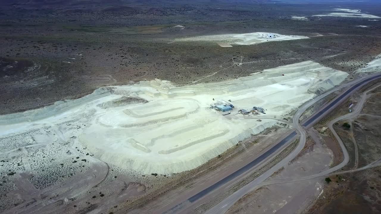 Limestone or lithium quarry in Argentina Salta, aerial view