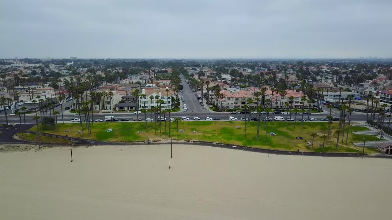 Huntington Beach Profile Drone Flyby