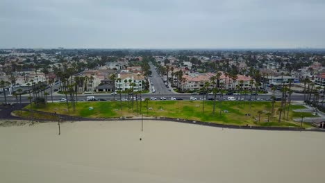 huntington beach profile drone flyby
