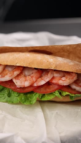 shrimp sandwich