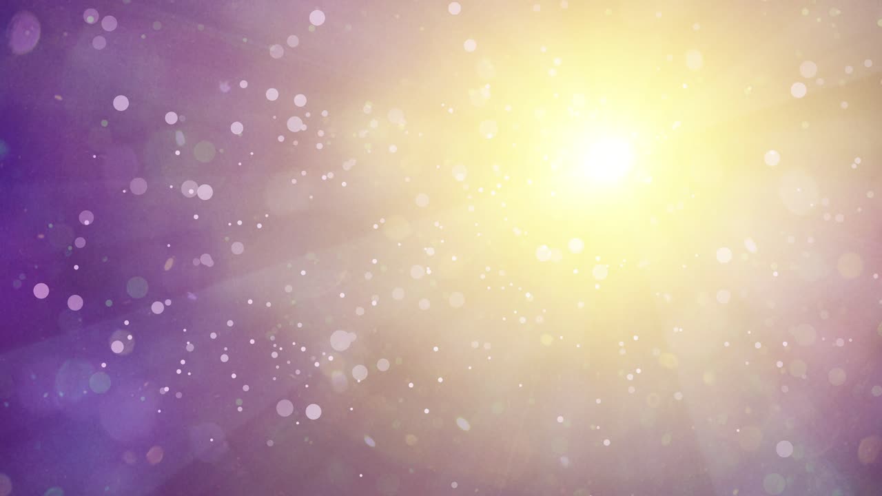 Light effects, sunbeams, abstract sunshine background with floating and moving particles, 4k