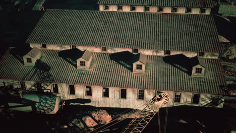 aerial view of a power plant or mining station