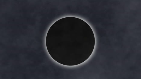 luna y nubes de humo