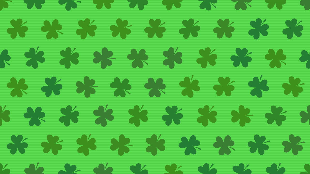 bewegungsgrüne kleeblätter mit saint patrick day 34