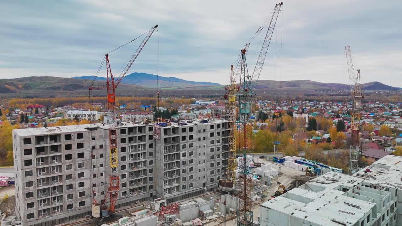 Construction Site of a Multi-Story Residential Building