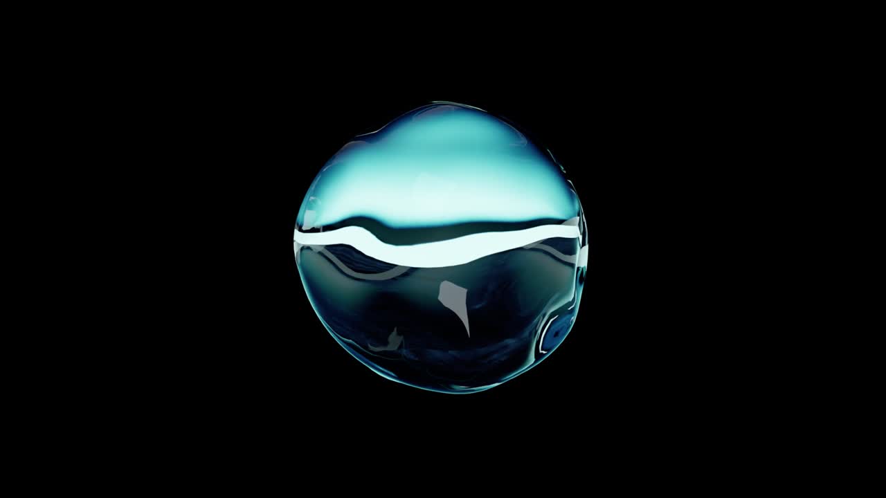 una gota de agua cristalina