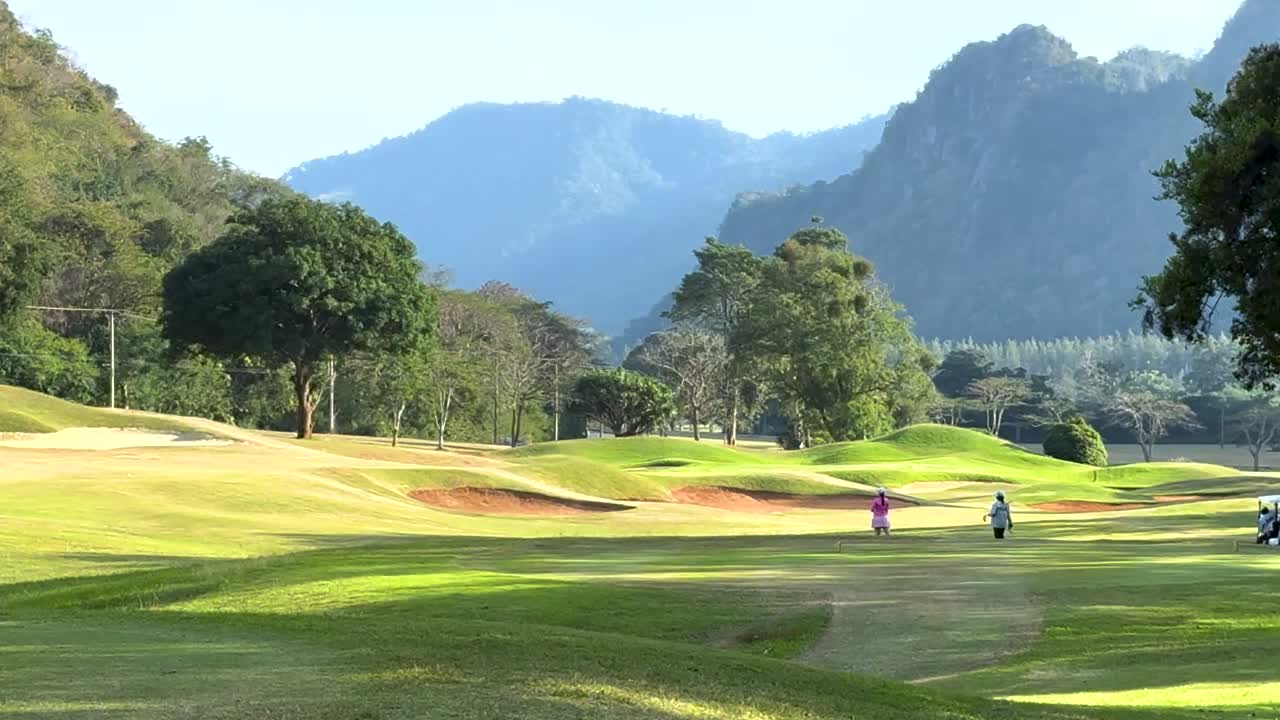 골프 코스 풍경의 풍경