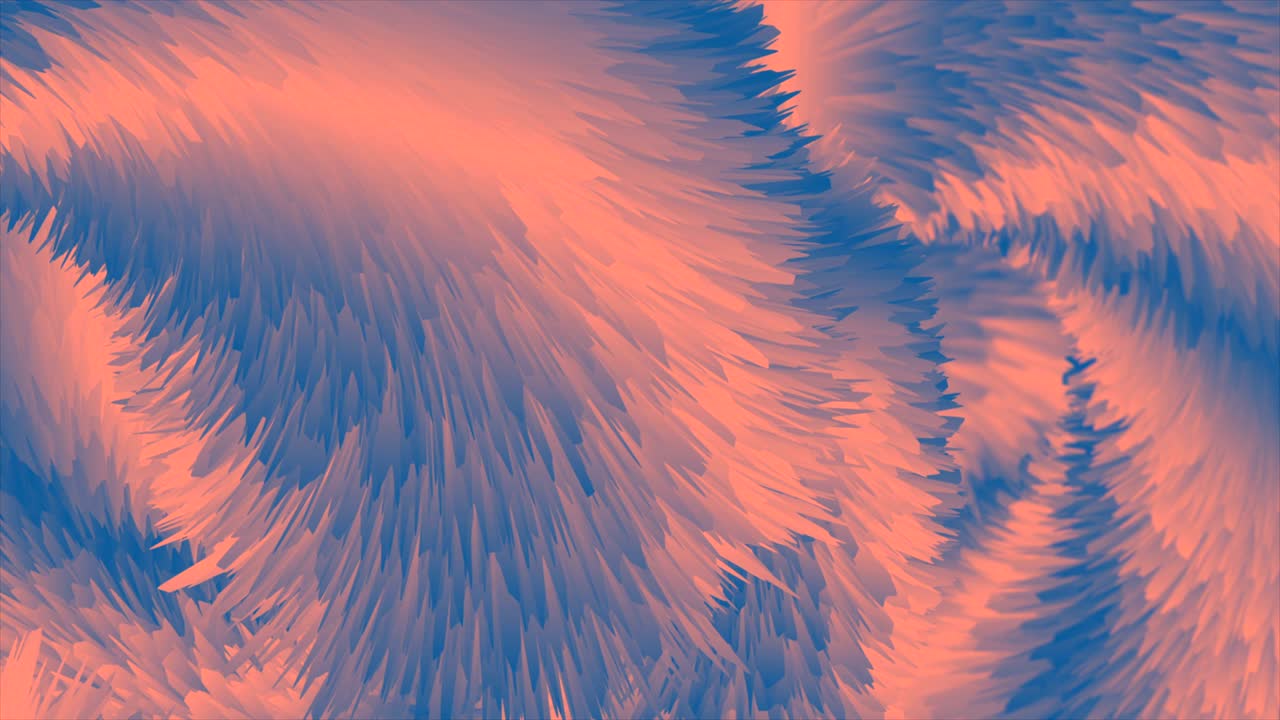 azul rosa abstracto efecto de pelaje esponjoso animación de video