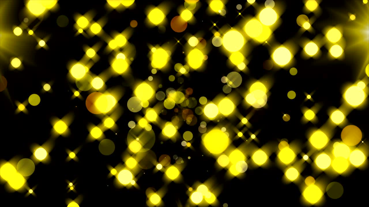 Gold glittering particles and flash light, celebratory 3d render background, golden explosion of confetti