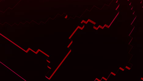 abstract red geometric pattern
