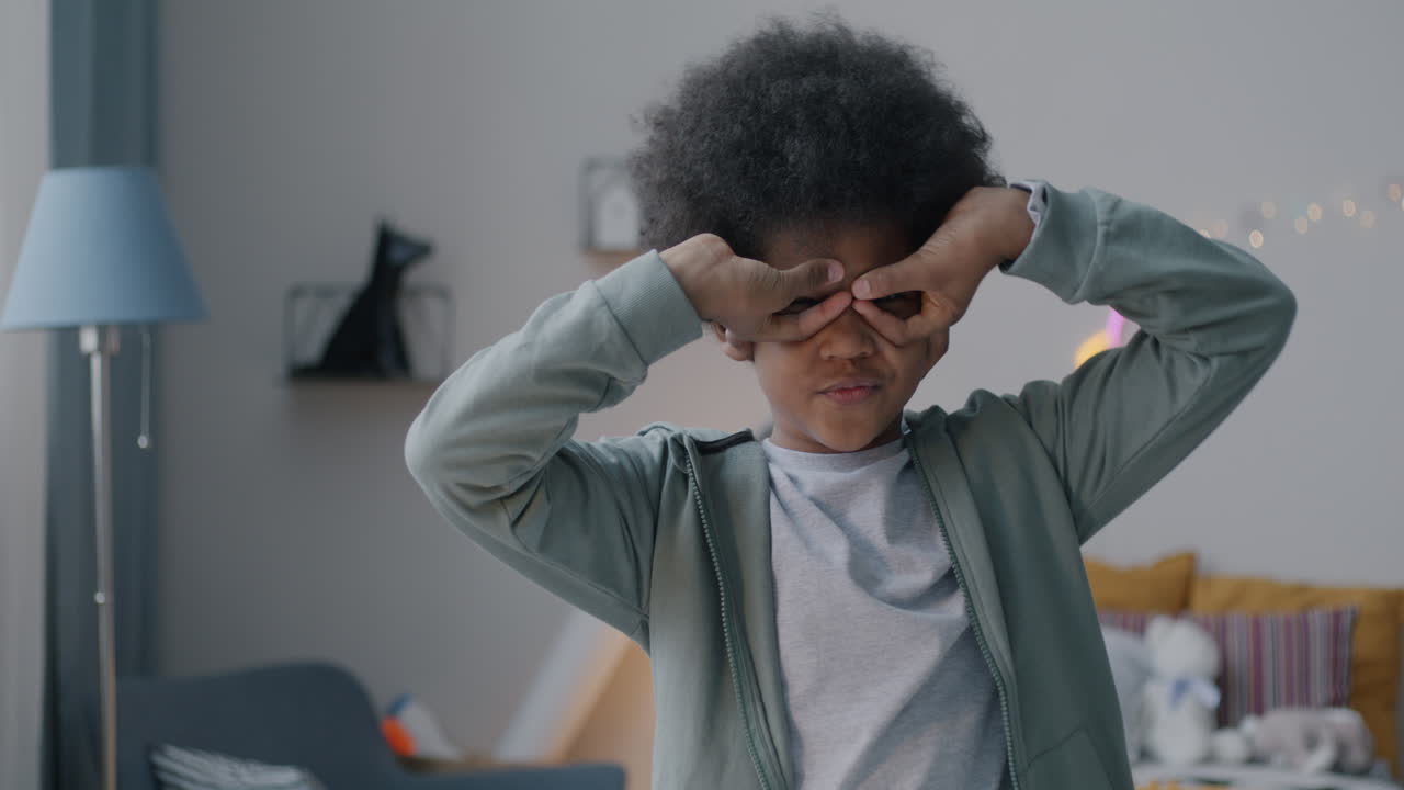 Child Playing Superhero