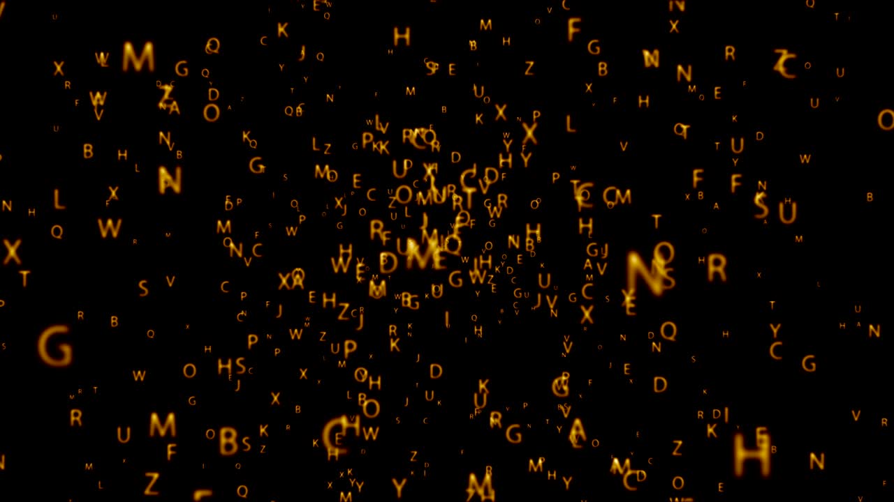 도 애니메이션 황금 글자로의 원활한 루프