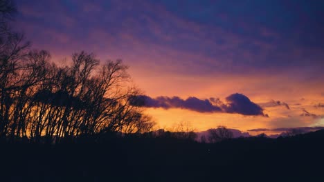 beautiful orange and purple sunrise