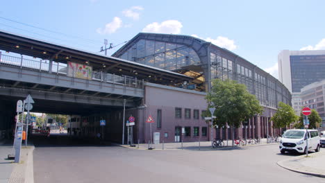 exterior view of train station friedrichstrasse in berlins mitte