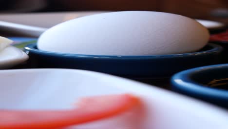 egg and breakfast plate