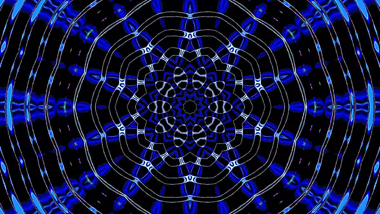 прекрасный абстрактный калейдоскоп, который светит, сияющий свет, который регулирует тонкие движения