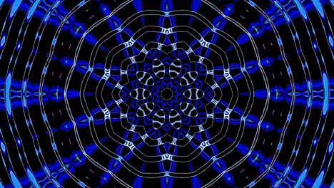 hermoso caleidoscopio abstracto que brilla, una luz radiante que regula los movimientos sutiles
