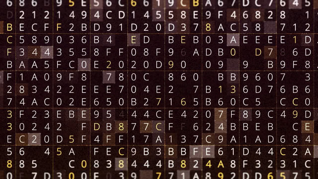 Abstract Digital Art - Binary Code Pattern
