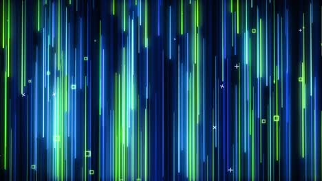 greenblue falling neon animated vj background