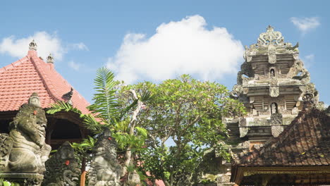 ubud royal palace or puri saren agung in bali, indonesia