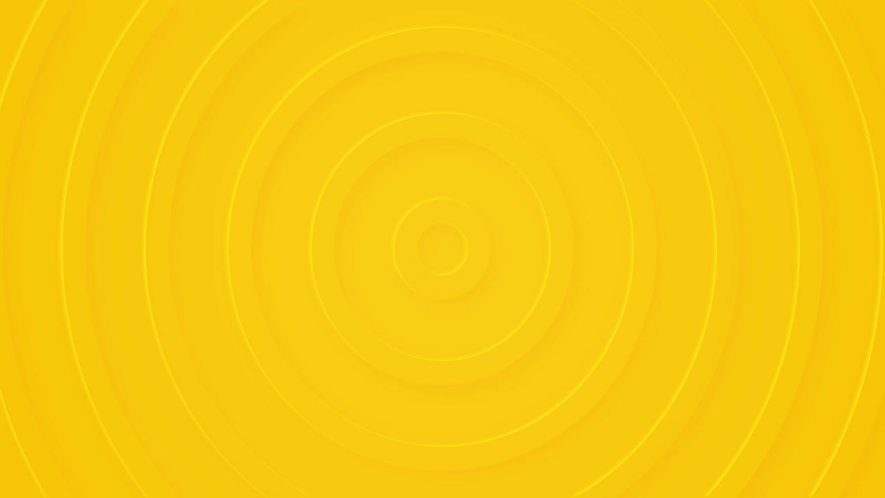 círculos amarillos abstractos con sombra suave. fondo en relieve radial en 3d.