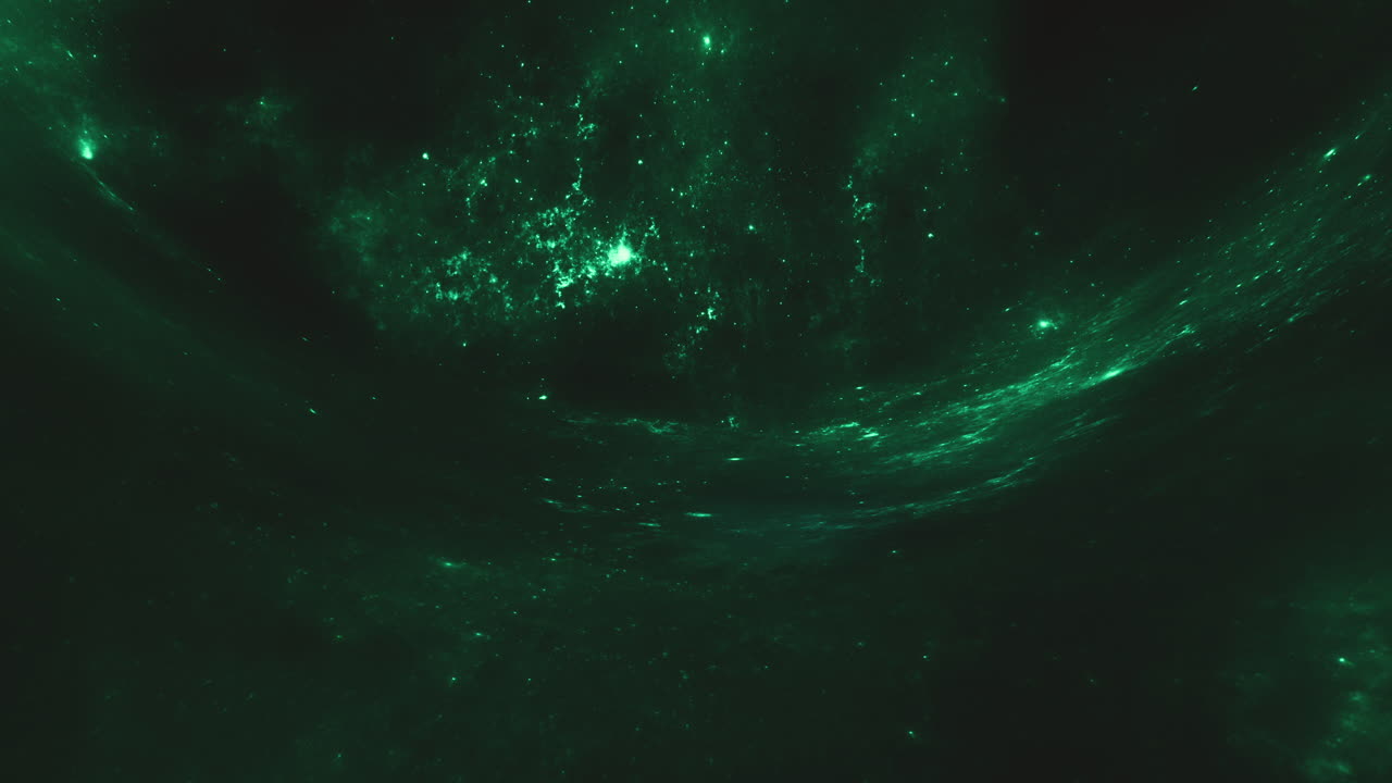 Amethyst green giant wormhole curves the space around it