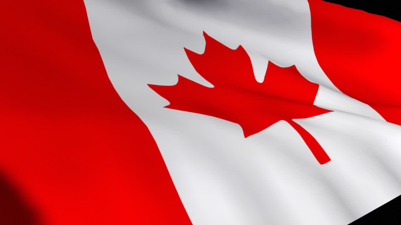 3d Render of the Canadian flag