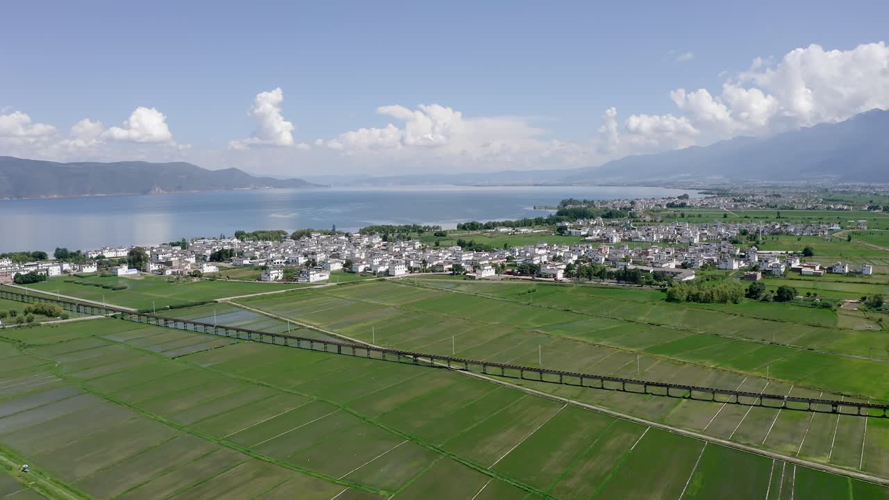 중국 유난 주의 달리 (dali) 의 과 마을.