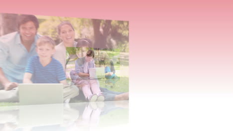 videos of families using the internet in a park