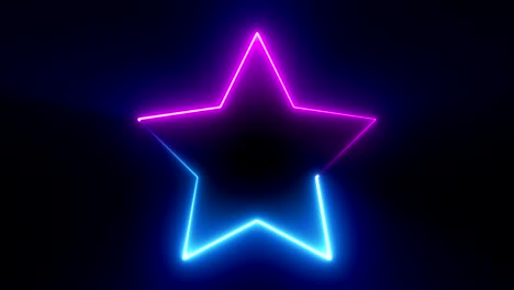 light glowing neon shape animation