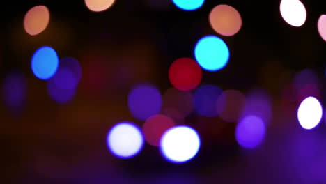 colorful bokeh lights at night