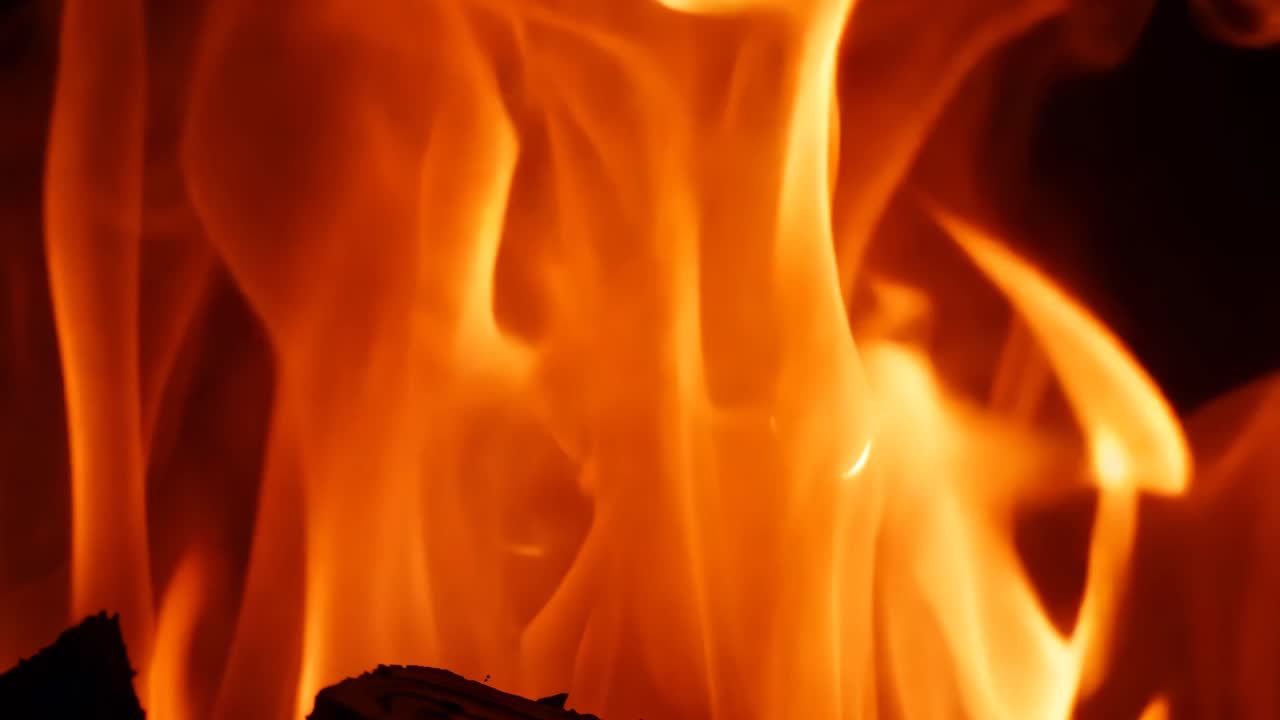 primer plano de las llamas del fuego