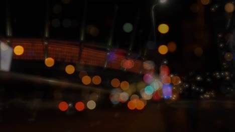 bokeh of busy traffic street