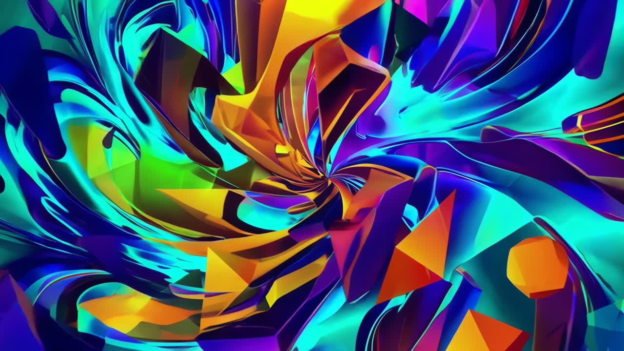 arte geométrico abstracto y colorido