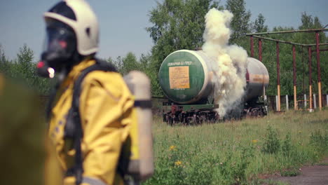 industrial accident response at tanker