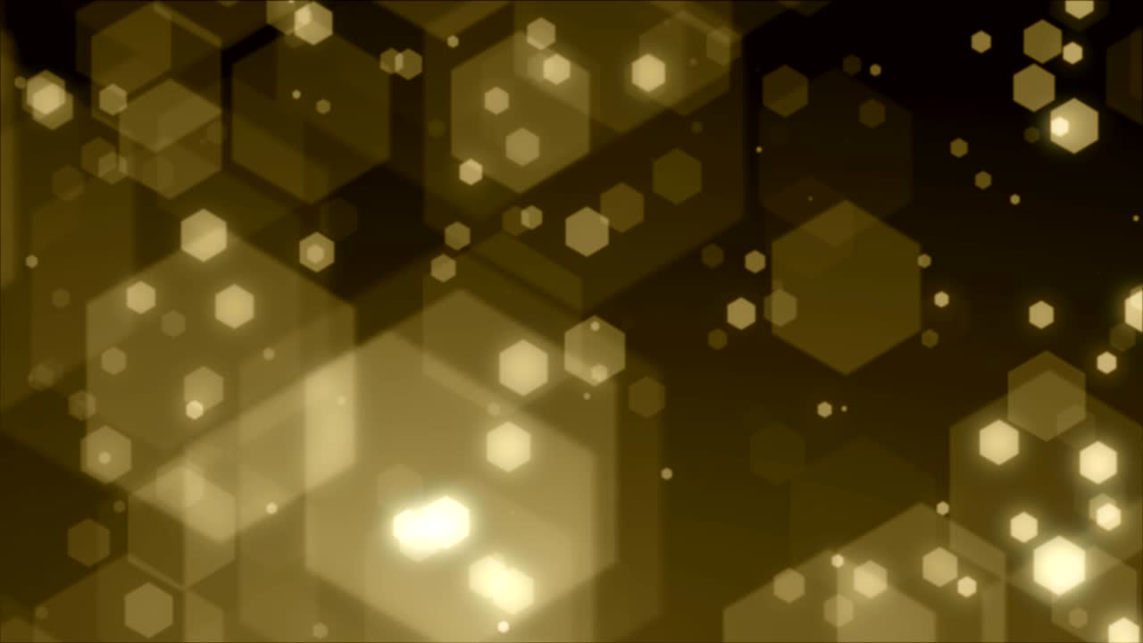 partículas hexagonales cuadrícula médica patrón hexagonal tecnología de fondo bucle